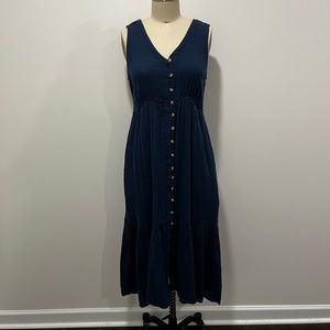 Navy maxi dress